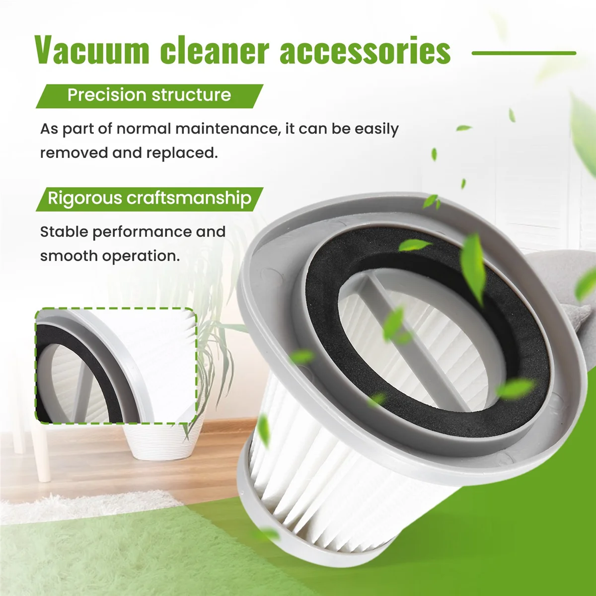 Filtro HEPA para Aspirador Deerma, Peças De Reposição, Acessórios De Limpeza Doméstica, DX118C, DX128C