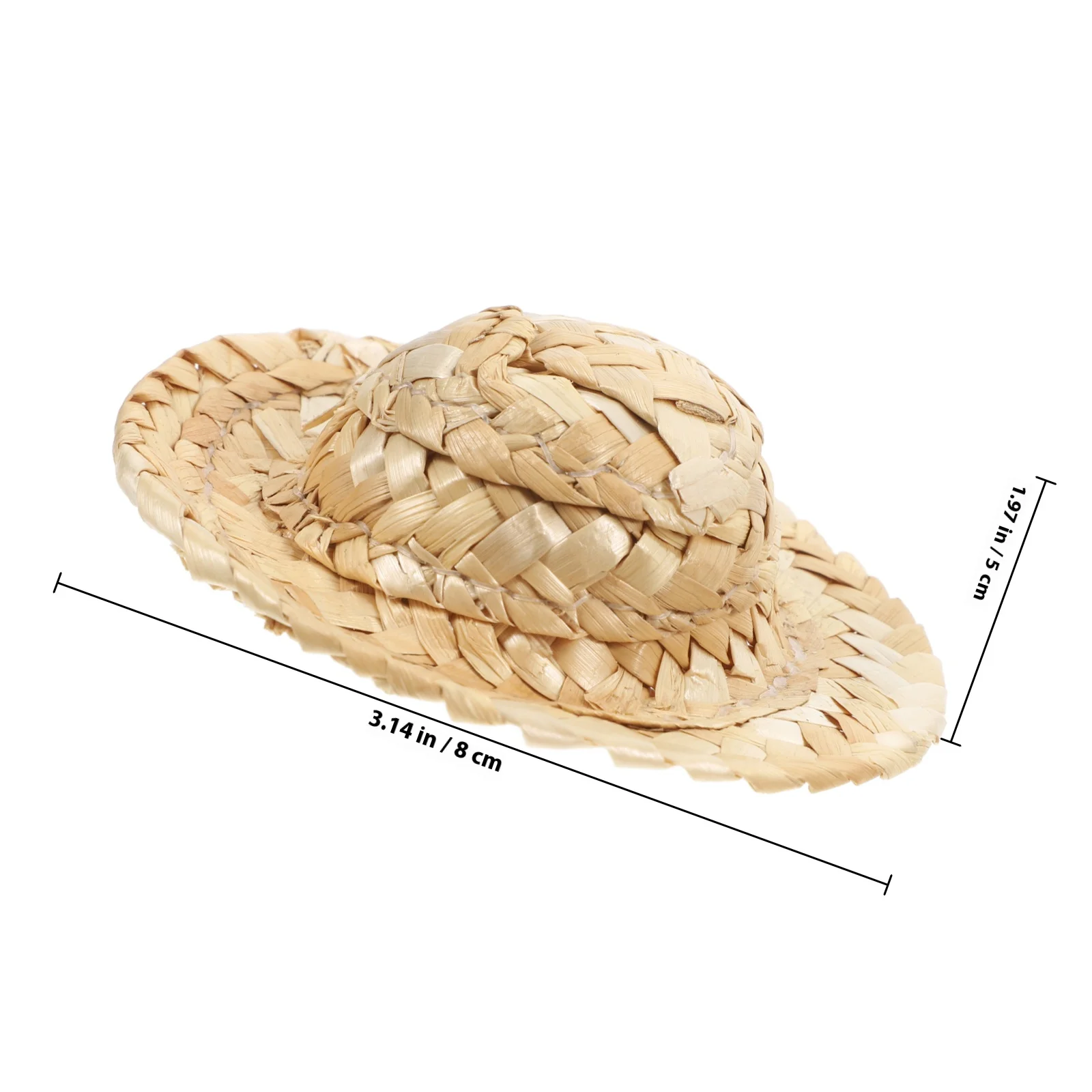 1Pcs Kids DIY Painting Straw Hat Art Craft Project Creative Decor Element for Home Party Kindergarten Play Learning Tool