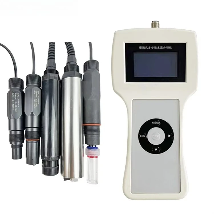 8 in 1 Wireless Digital Portable Water Quality Monitoring Tester for Aquaculture Lab River Lab Use
