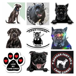 Italian Cane Corso Cute Dog Decal Black Cane Corso Dog Breed Car Sticker Accessories for Motorcycle Pickup Car Body 4x4 Off Road