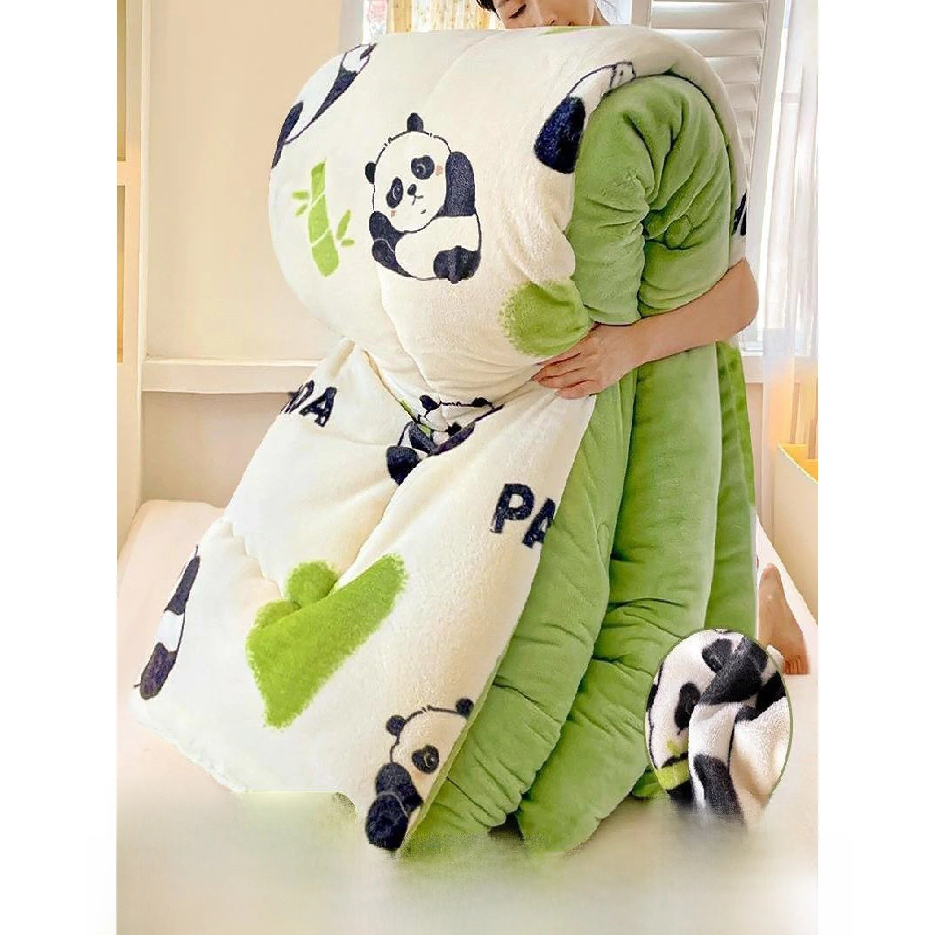 

Coralline Velvet Four-Piece Set Winter Milk Velvet Duvet Cover with Filling Fiber Other Pattern Non-Runnning Cotton Fill