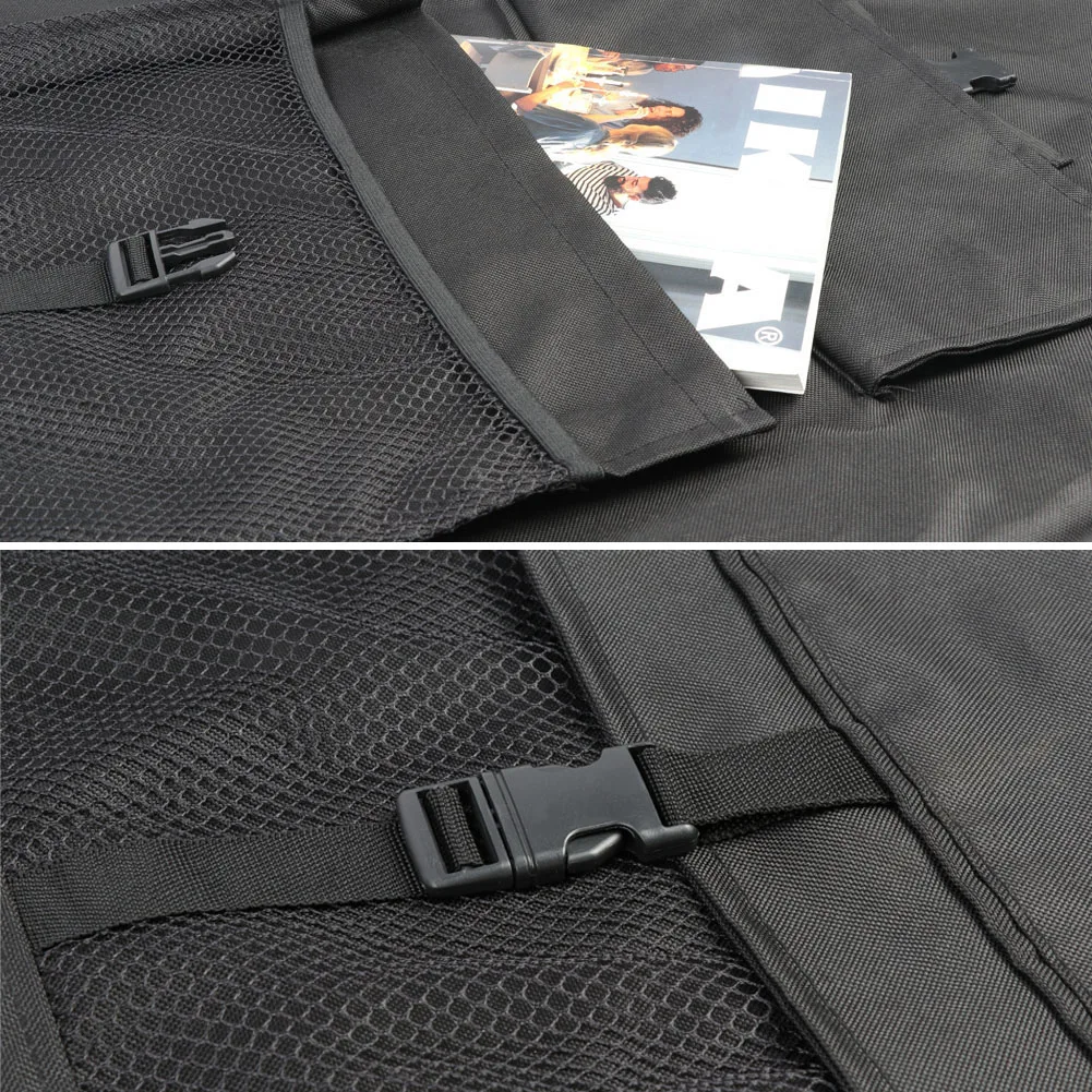 TIROL Universeller verstellbarer Auto-Vordersitzbezug mit Sitzlehnen-Organizer