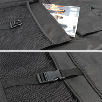 TIROL Universal Adjustable Car Auto Front Seat Cover with Seat Back Organizer