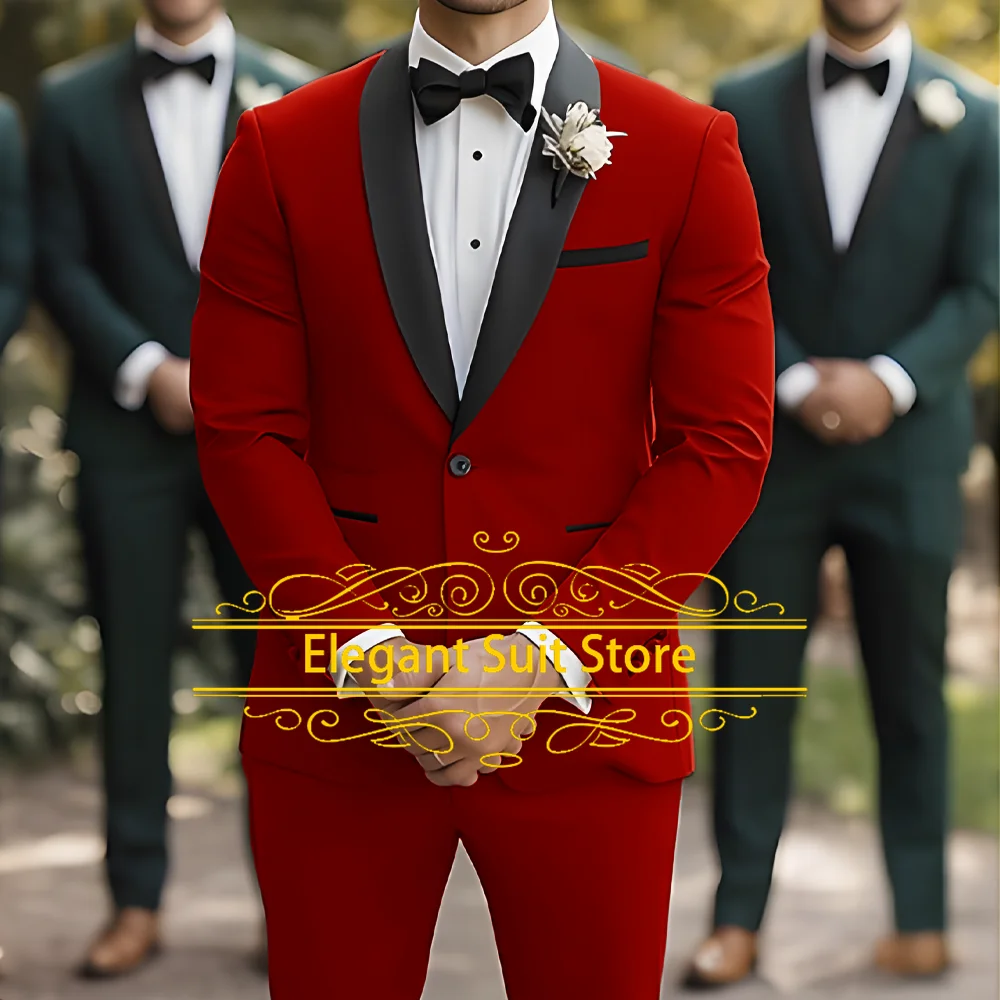 

2025 Men Suits Newest Fashion Costume Wedding Suit For Men Ternos Masculinos Slim Fit Groom Tuxedos 3Pieces