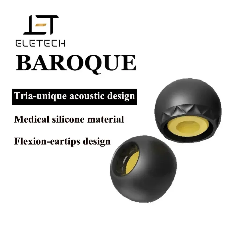 

Медицинские силиконовые насадки для наушников ELE Baroque Eletech, роскошные чехлы для наушников Hi-Fi для ie900 AZ80 1000XM5, амбушюры