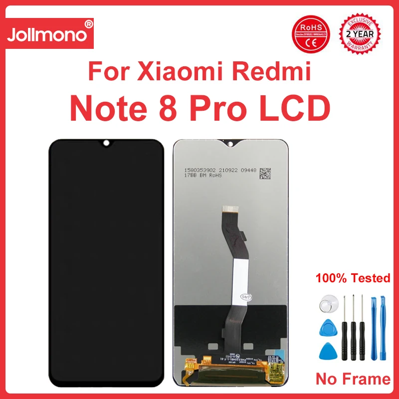 Imagem -02 - Tela de Toque Lcd com Moldura Substituição para Xiaomi Redmi Note Pro M1906g7i 653