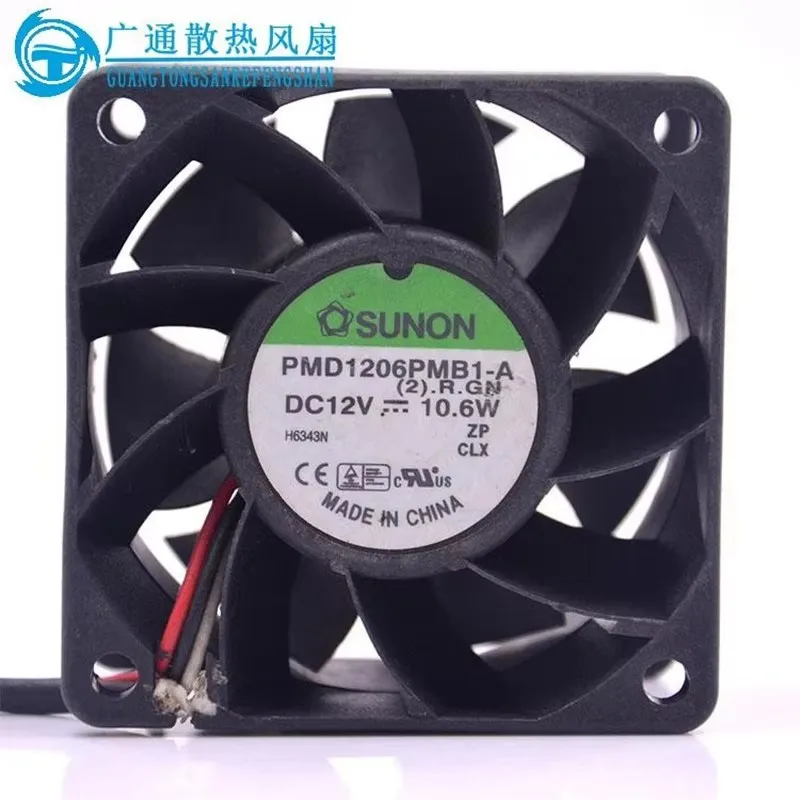 

Genuine PMD1206PMB1-A 12V 10.6W 60 * 60 * 38MM 6CM dual ball server Cooling fan