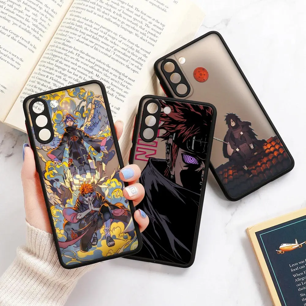 Ninja A-Akatsuki U-Uchiha Pain M-Madara Anime Matte Coque For Samsung S23 5G Case Galaxy S20 FE S21 S22 Ultra S10 S9 Plus Fundas