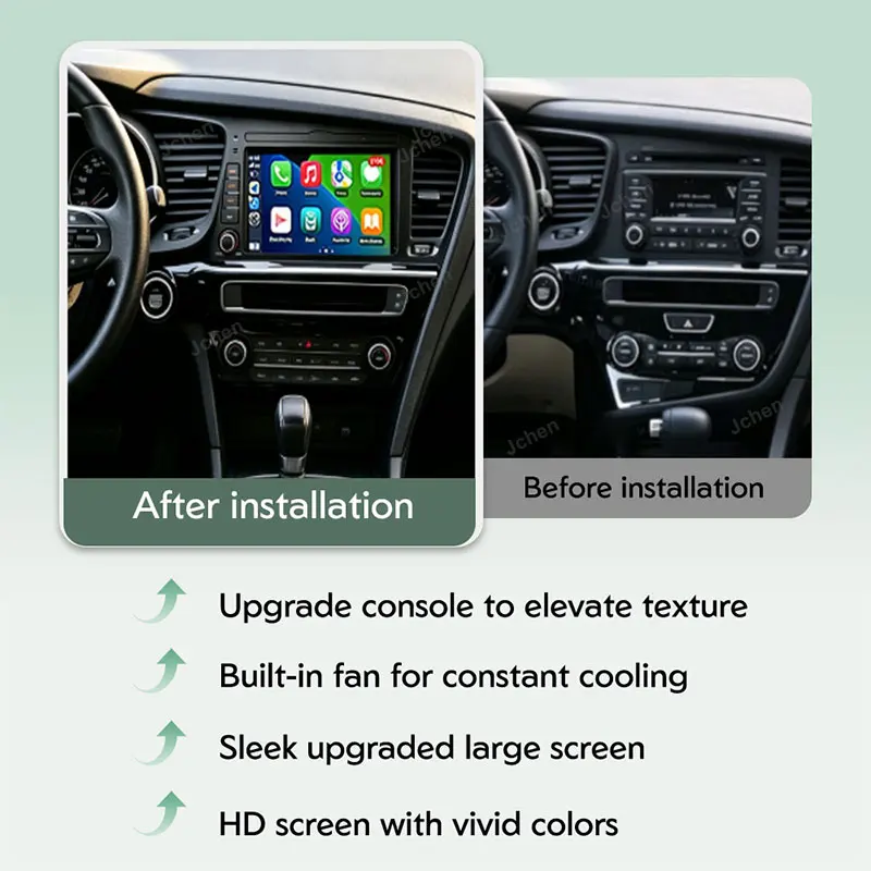 For Kia Optima 3 K5 TF  2010 - 2015 GPS Navi Intelligent System Wireless CarPlay Android Auto DSP Stereo Auto Tools Accessories