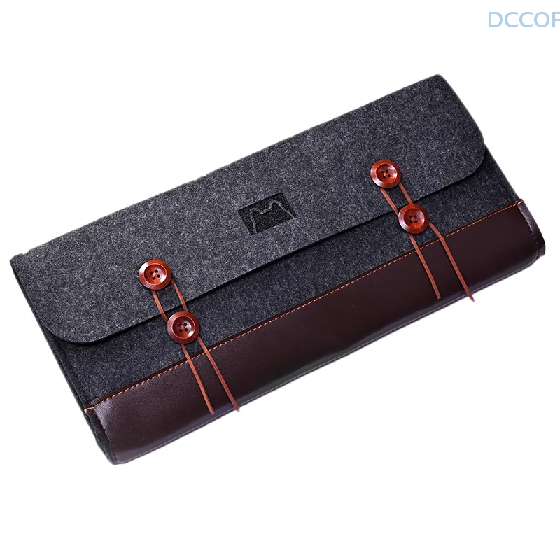 PU Felt Keyboard Carrying Case Bag Mechanical Keyboard Suitcase Portable Storage Cover Dust Bag