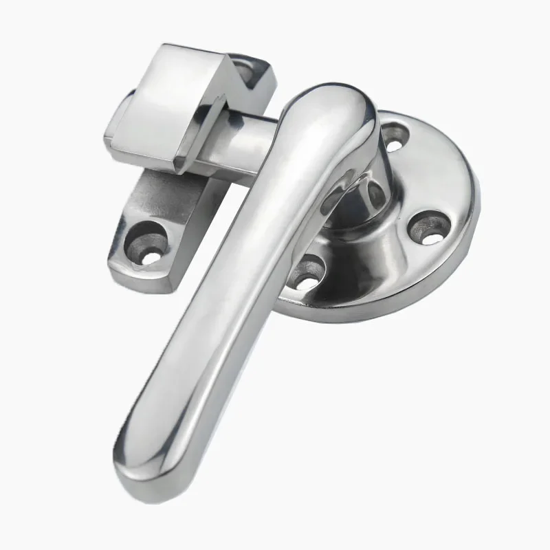 Stainless Steel Soundproof Door Handle Air Conditioning New Energy Rotary Sealed Handle Lock Inner And Outer Double