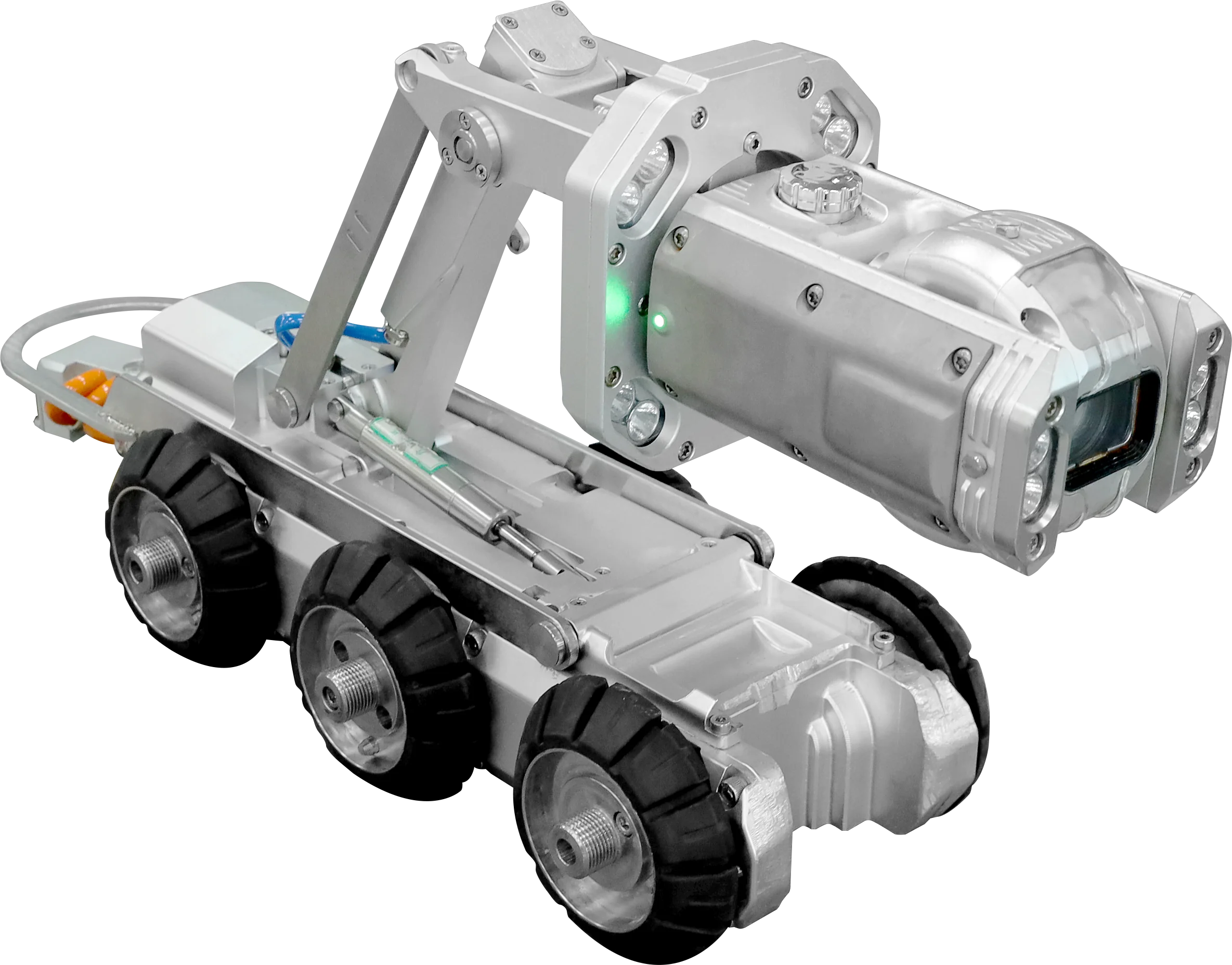 Водонепроницаемый робот для проверки видеонаблюдения IP68 с 2-мегапиксельным разрешением