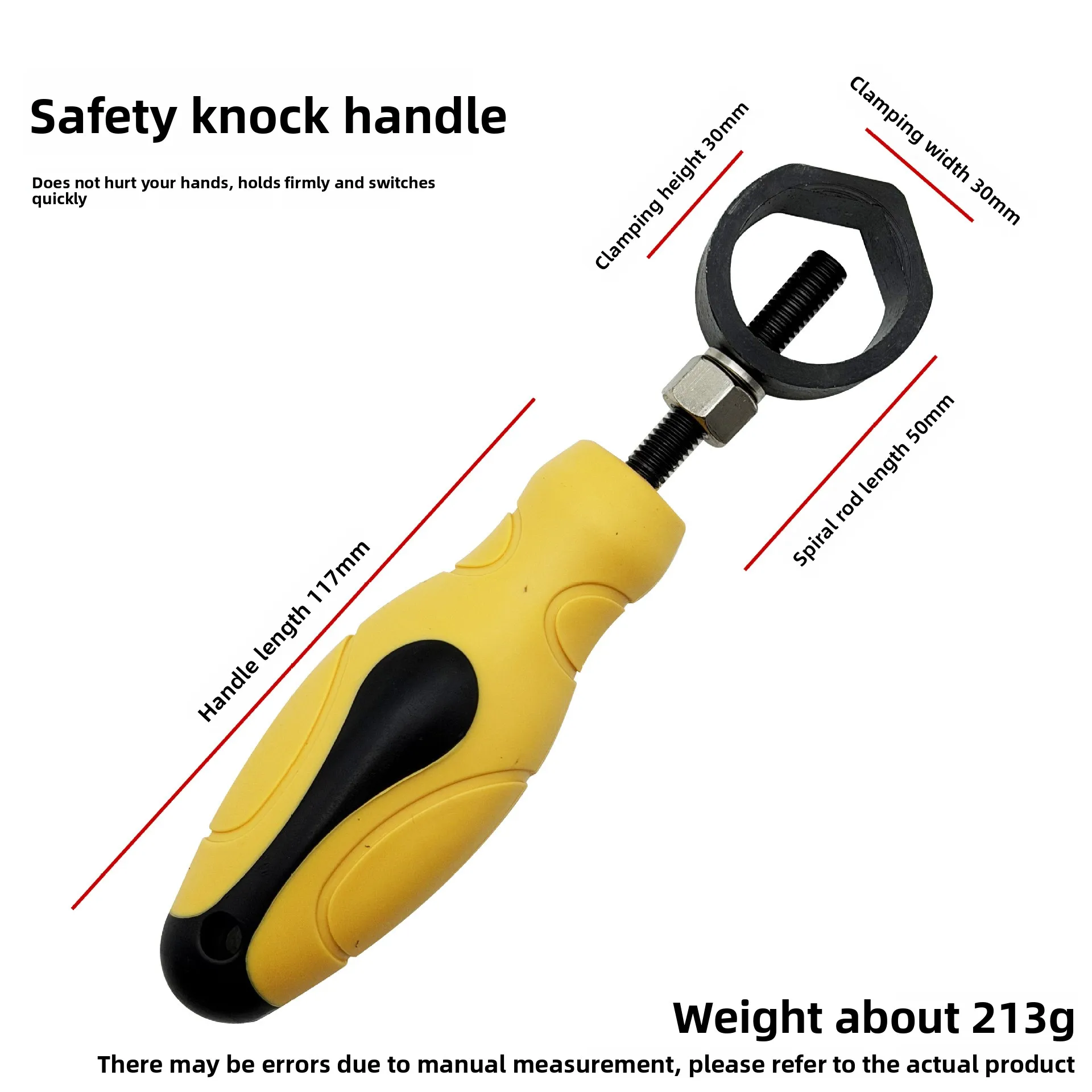 Safety Striking Steel Stamp Holder for Metal Marking Jewelry Tools - Durable Alloy Secure Grip Precise Impact Control