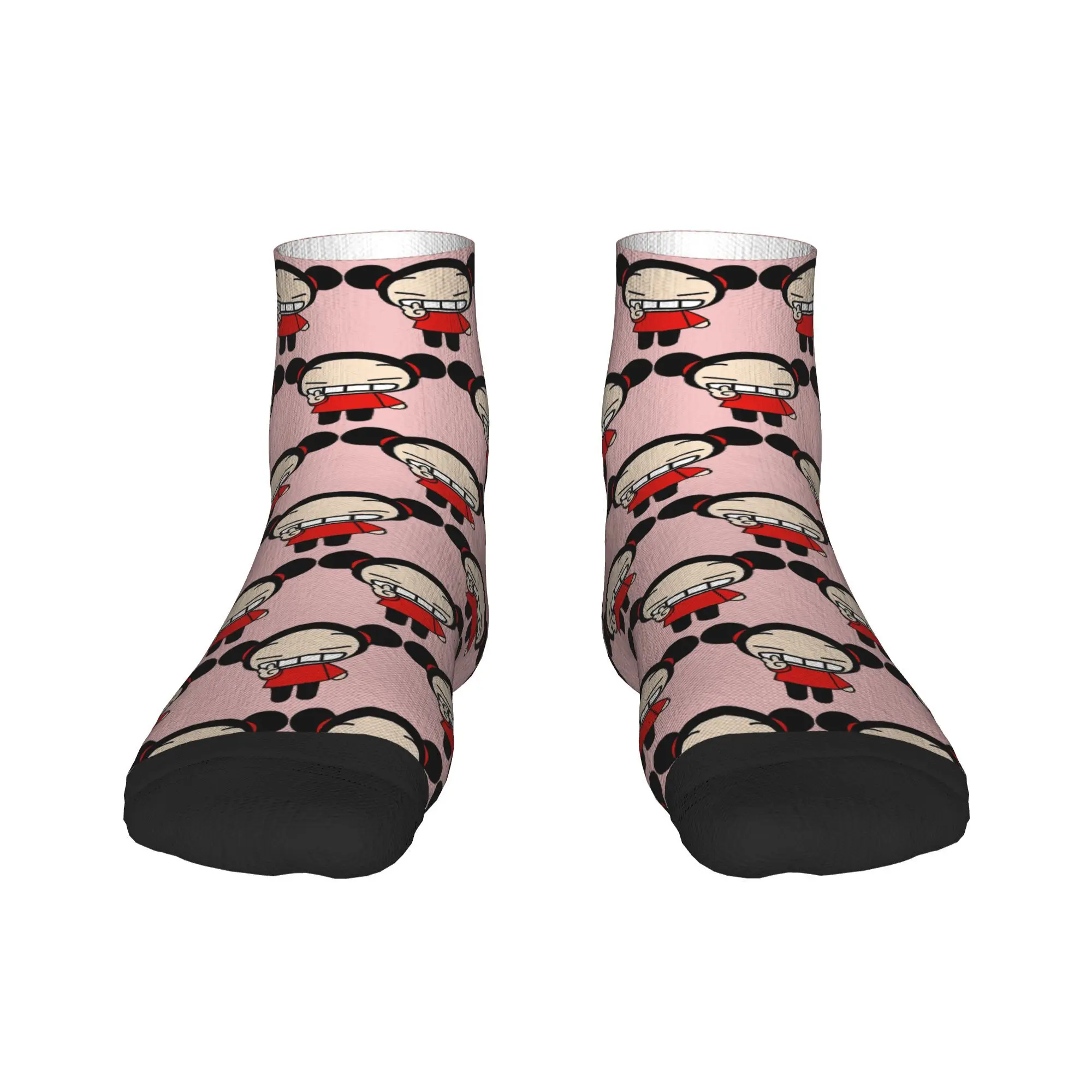 

Cartoon Pucca Socks Harajuku Sweat Absorbing Stockings All Season Socks Accessories for Man's Woman's Christmas Gifts