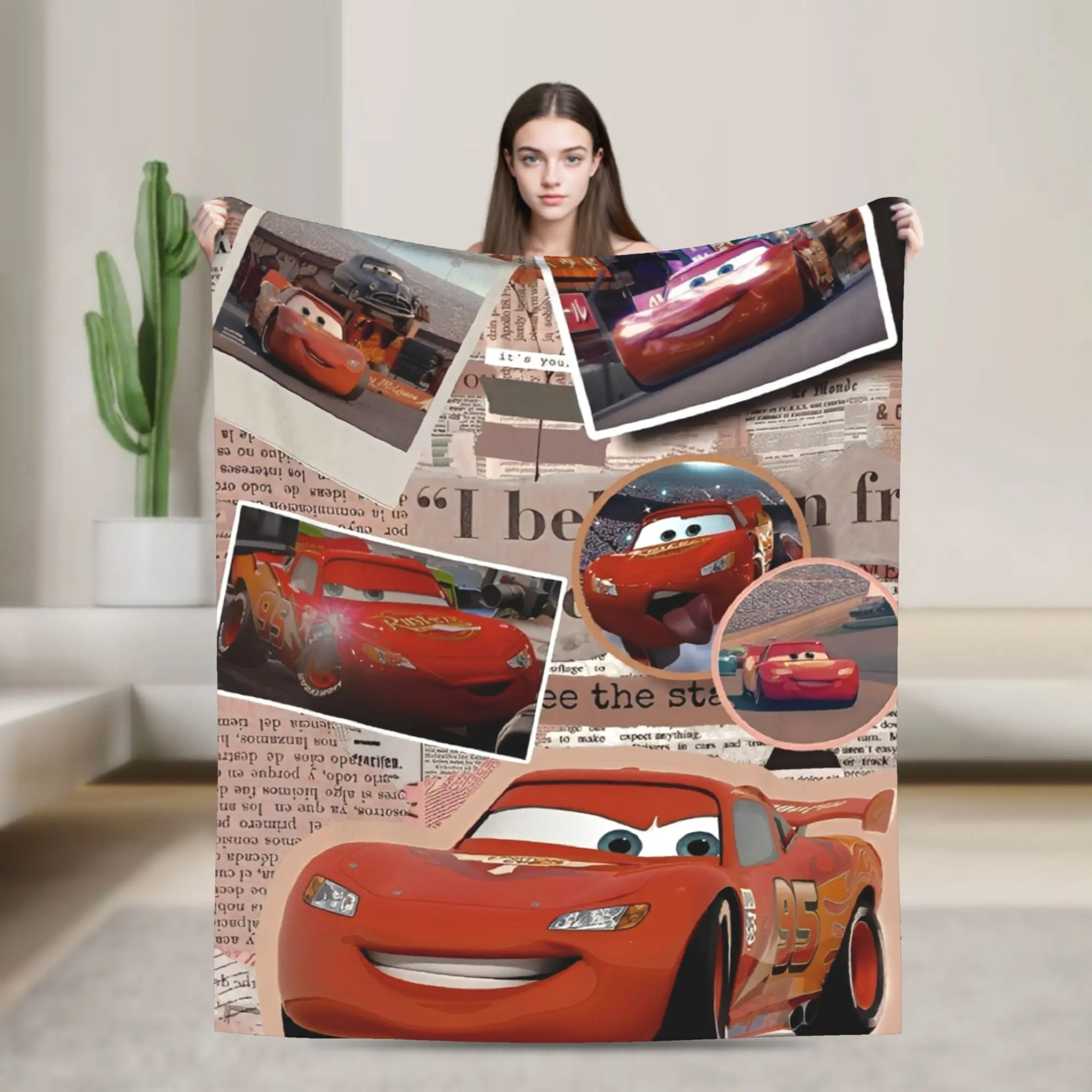 بطانية Sally I'm Lightning Cars Mcqueen بطانيات رمي فائقة النعومة للأريكة مقاس 50 × 60 بوصة لحاف متعدد المقاسات