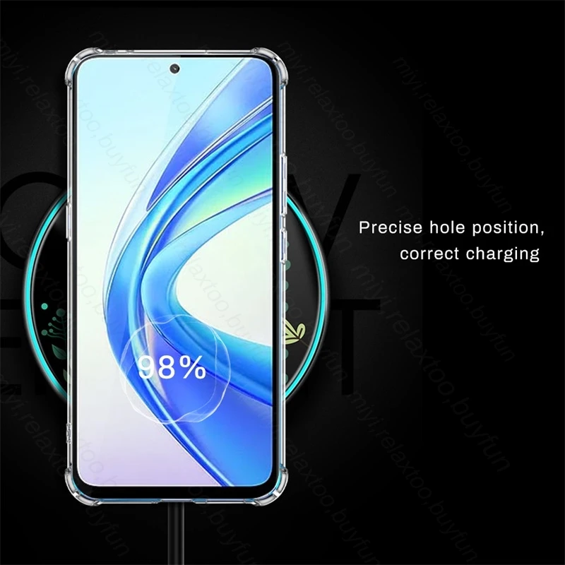 Honer X7b 4G Case Transparent Airbags Shockproof TPU Soft Cover For HonorX7b Honor X7b X 7b X7 b 4G 6.8\