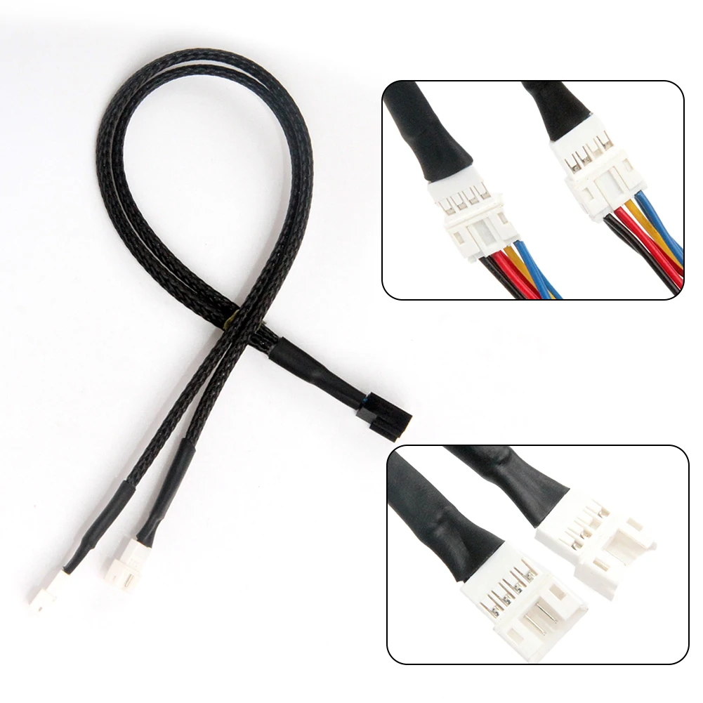 Power Adapter Fan Cable 1 Pcs 4 Pin Mainboard CPU One Drag Two Graphics Card Power Splitter Cable Practical To Use