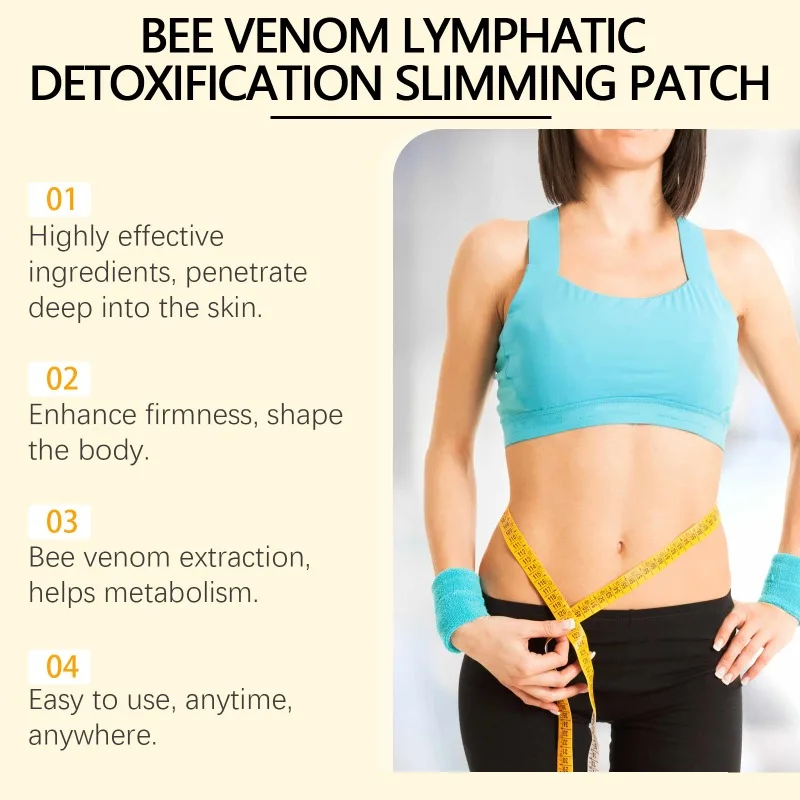 Bee Venom Body Patch Gewichtsverlust Detox Shaping Taille Arm Leichter Lazy Body Feuchtigkeitsspendende Hautpflege Bauchnabelpflaster