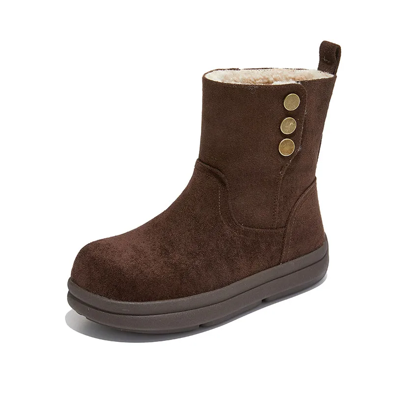 

CICIYANG Snow Boots for Women 2025 New Chunky Platform Non-slip Women Winter Short Boots Female Chelsea Ankle Boots