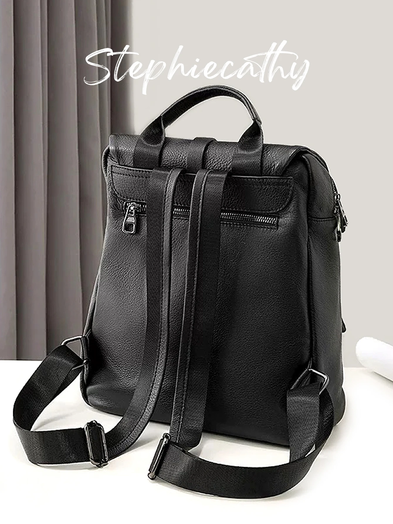 SC 럭셔리 정품 가죽 배낭 여성 대용량 가방 기능성 학교 가방 배낭 일일 여행 대학 휴가