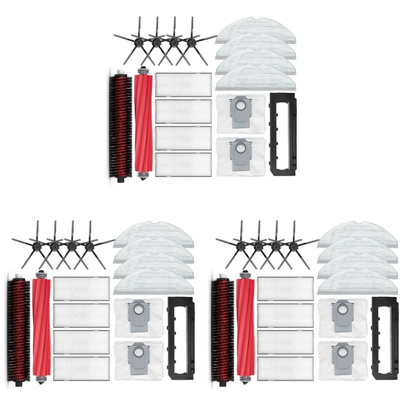 

T83C-3X For Xiaomi Roborock S7 Maxv / S7 Maxv Plus / S7 Maxv Ultra / G10S Robot Vacuum Parts Brush Hepa Filter