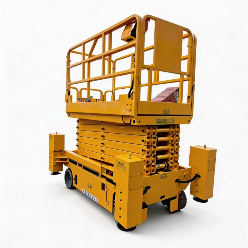 FOB Tracked Scissor Lift Table Crawler Aerial Platform Self Propelled Automatic Rough Terrain 500kg Capacity Strong Power