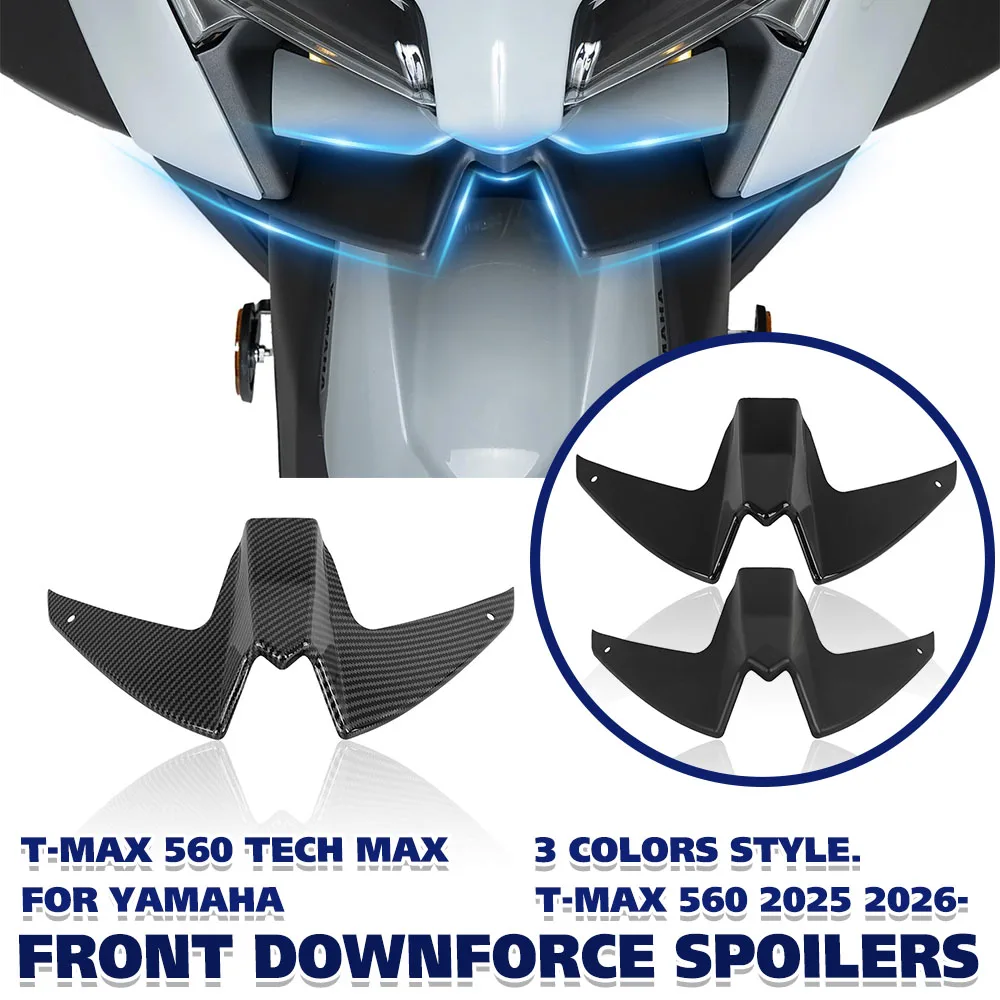 

For YAMAHA T-MAX 560 TECH MAX TMAX 560 2025 2026- Motorcycle Sport Downforce Naked Fornt Spoilers Aerodynamic Wing Deflector