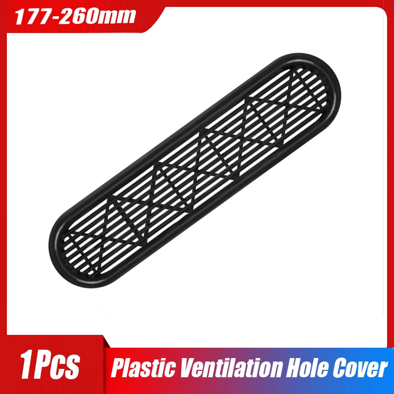 1Pcs  ABS Plastic Vent Cover Grille for Cabinet Shoe Rack, Decorative Ventilation Hole Cover with Dust Proof Desig  Length260m