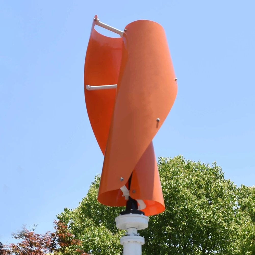 

Vertical Axis Wind Turbine Complete Set 10000w 48v 24V 12V Energy Generators Portable Windmill Hybrid System MPPT Controller