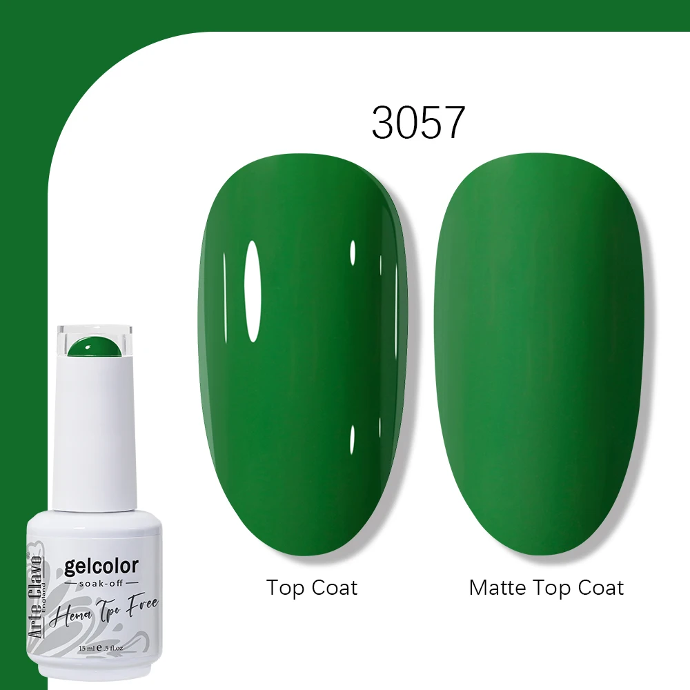 Arte Clavo 15ml Gel Nagellak Neon Bruin Koningsblauw Rood Groen Nude Nagelkunst Lak Gel Lak Top Coat UV Gel Nagellak