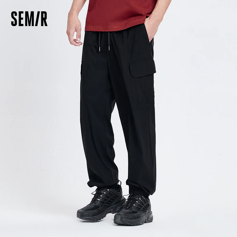 Semir Casual Pants For Men New In 2024 Summer Drawstring Loose Fit Cuffed Pants Cool And Workwear Style