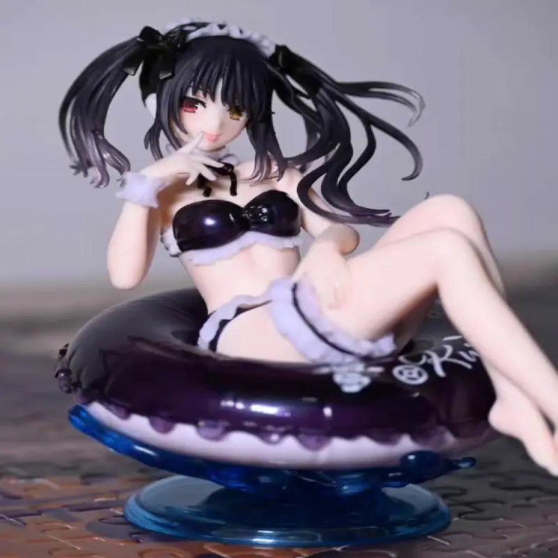 تاريخ حقيقي لايف ملابس السباحة الأميرة كابوس Tokisaki Kurumi Yatogami Tohka طوافة بلاستيكية للسباحة جامع نموذج لجسم لعبة هدية #4
