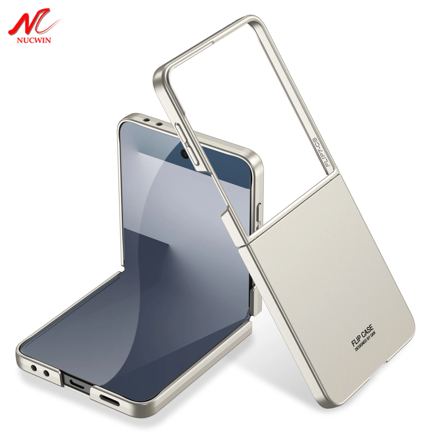 Original Stoßfeste Ultradünne PC-Hülle für Samsung Galaxy Z Flip 7 6 5 Flip7 Flip5 Schlanke Matte Herren Damen Handyhülle ZFlip7 Flip6 Cover