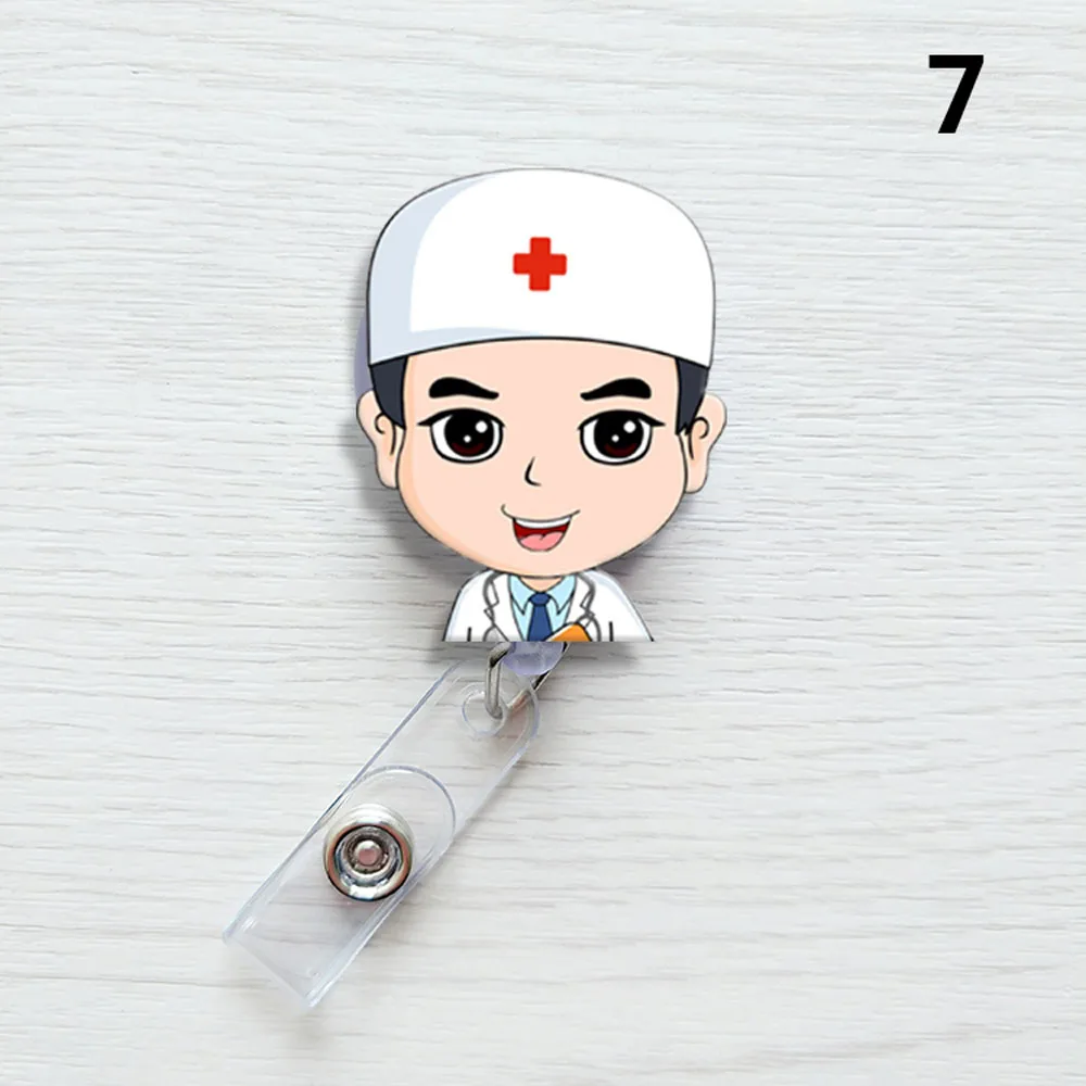 

1PC Exhibiton Retractable Badge Reel Clips ID Name Card Name Card Holder Badge Holder Clip Office Supplies Card Holder Clip