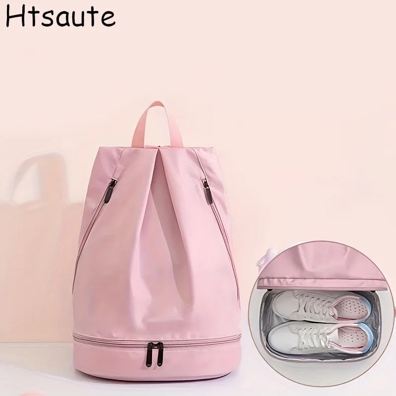 

New Women's Outdoor Portable Wet&dry Separation Swimming Backpacks For Girls Fashion Detachable Strap Travel Shoulder Bag