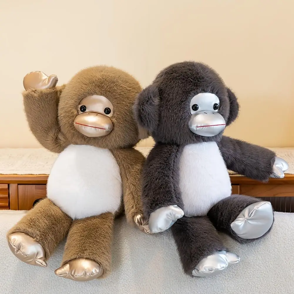 Simpatico peluche Gorilla, soffici animali di peluche scimpanzé per bambini, morbidi bambole di peluche scimmie, ideali per ragazzi, ragazze, amici