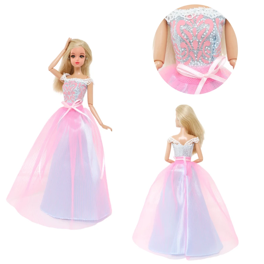 Doll's Wedding Gowns Evening Dresses Set For 11.5in/30cm Dolls Handmade Gorgeous Fashion Party Dress Toy Princess Doll Clothes