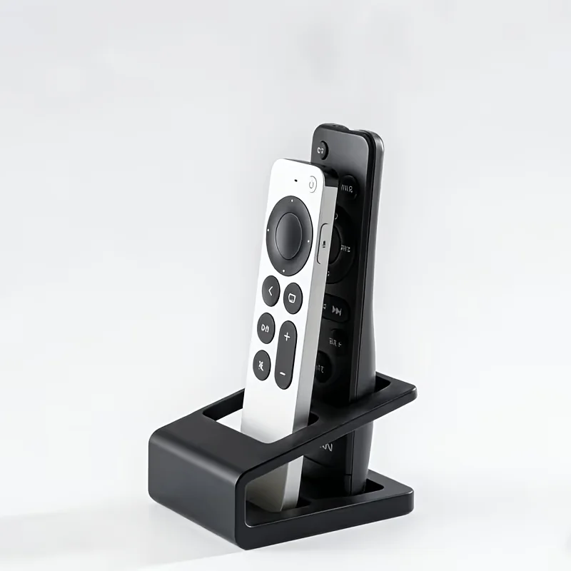 Double compartment remote control storage rack, creative desktop organizing stand, used for TV/air conditioning remote control