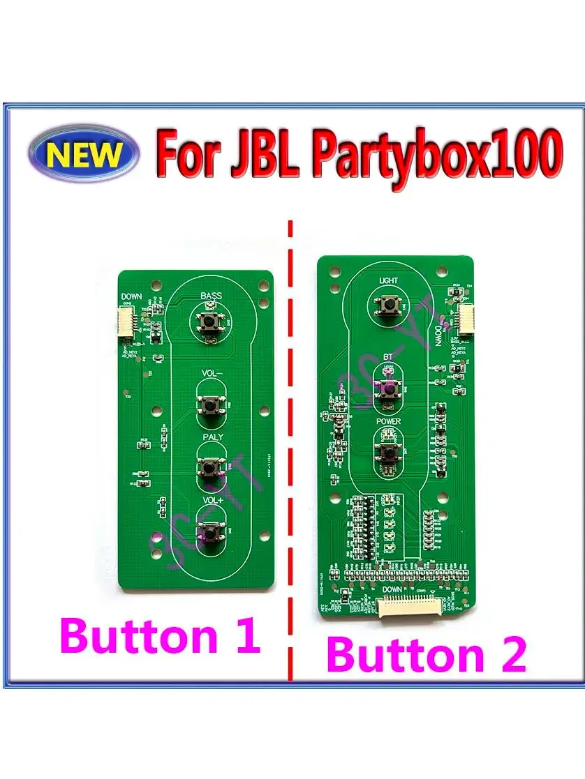 1 szt. Nowa płytka przycisków klawiatury do JBL Partybox100 Party Box 100 (Button 2) — Zdjęcie 2 z 2