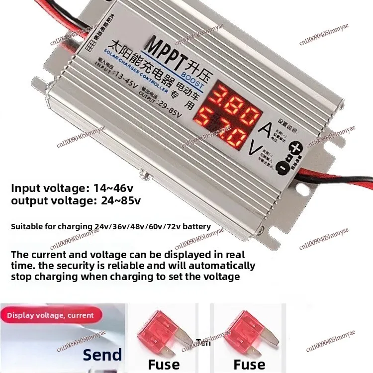 MPPT Photovoltaic Solar Buck Controller Charging 12V24V36V48V60V72V84 Volt 96 Battery Universal