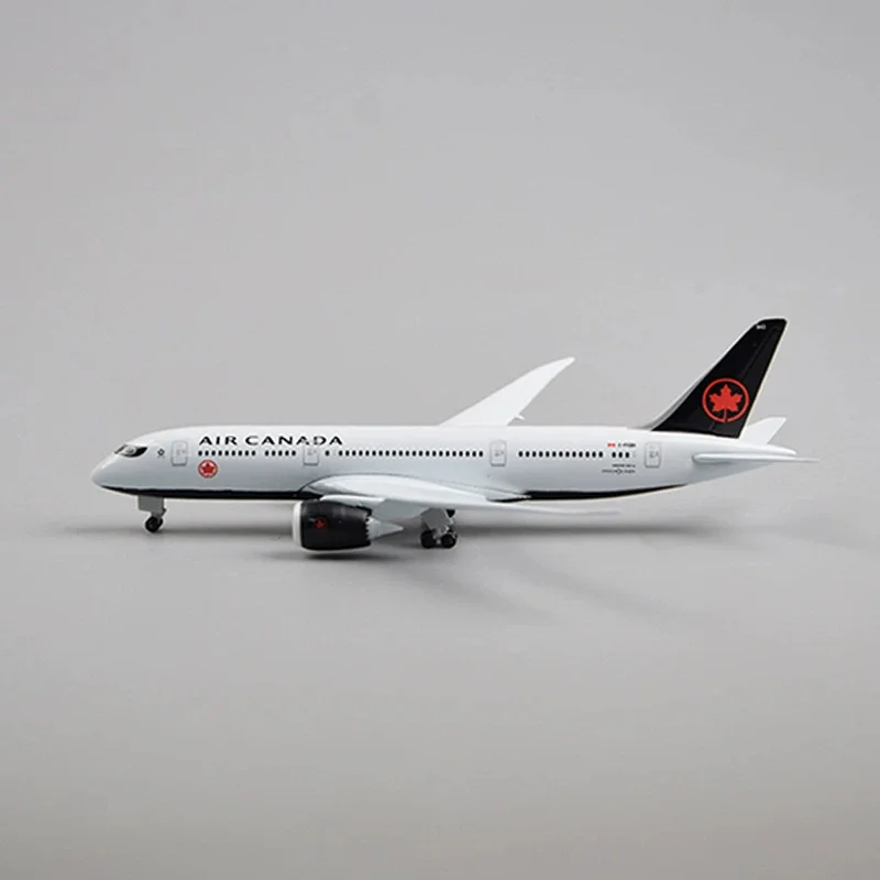 20cm Model Plane Canada B787 Airlines 787 Diecast Airplane Toy For Boys Alloy Metal Model Aircraft W Wheels Souvenir Plane Toys