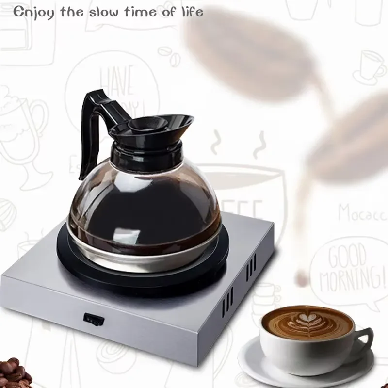 Modern Stainless Steel Electric Coffee Pot Heater Eco Friendly Tea Warmer for Hotel Restaurant Dispenser Commercial Use Eco