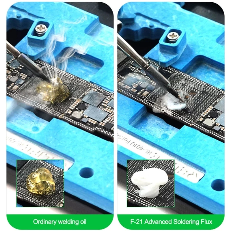 RELIFE F-21 10CC Advanced Solder Flux For PCB BGA Lead-Free Halogen-Free Rework Soldering Welding Syringe Emulsified Paste