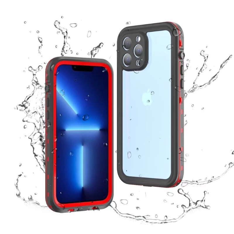 

Full Sealed Waterproof Metal Case Screen Protector Military Shockproof Cover for IPhone 16 15 14 13 Plus Pro Max Series