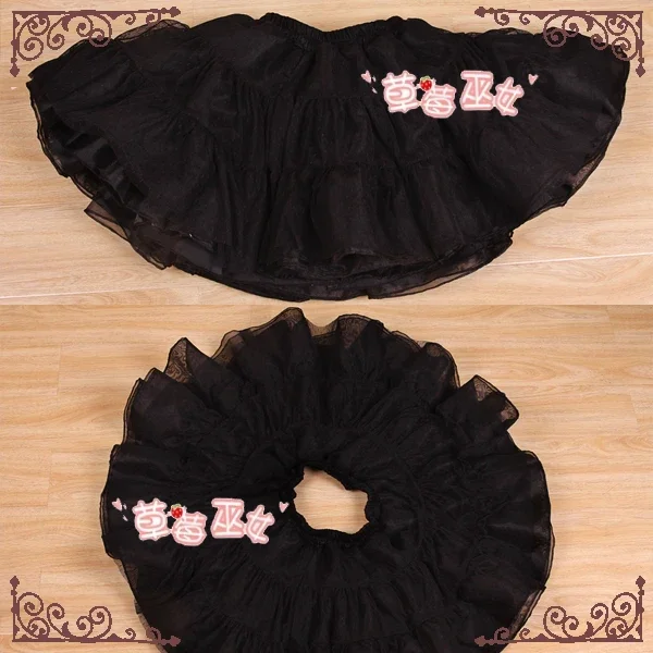 Short Pettiskirt Rokability A line Layered Lolita Petticoat by Strawberry Witch