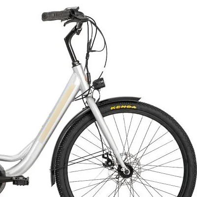 *forNew All-Terrain Adult EBIKE City Bike 7 Speed Aluminum Disc Brake 28-Inch Lithium Brushless Sensor Rear Hub 60 km Rear Carri