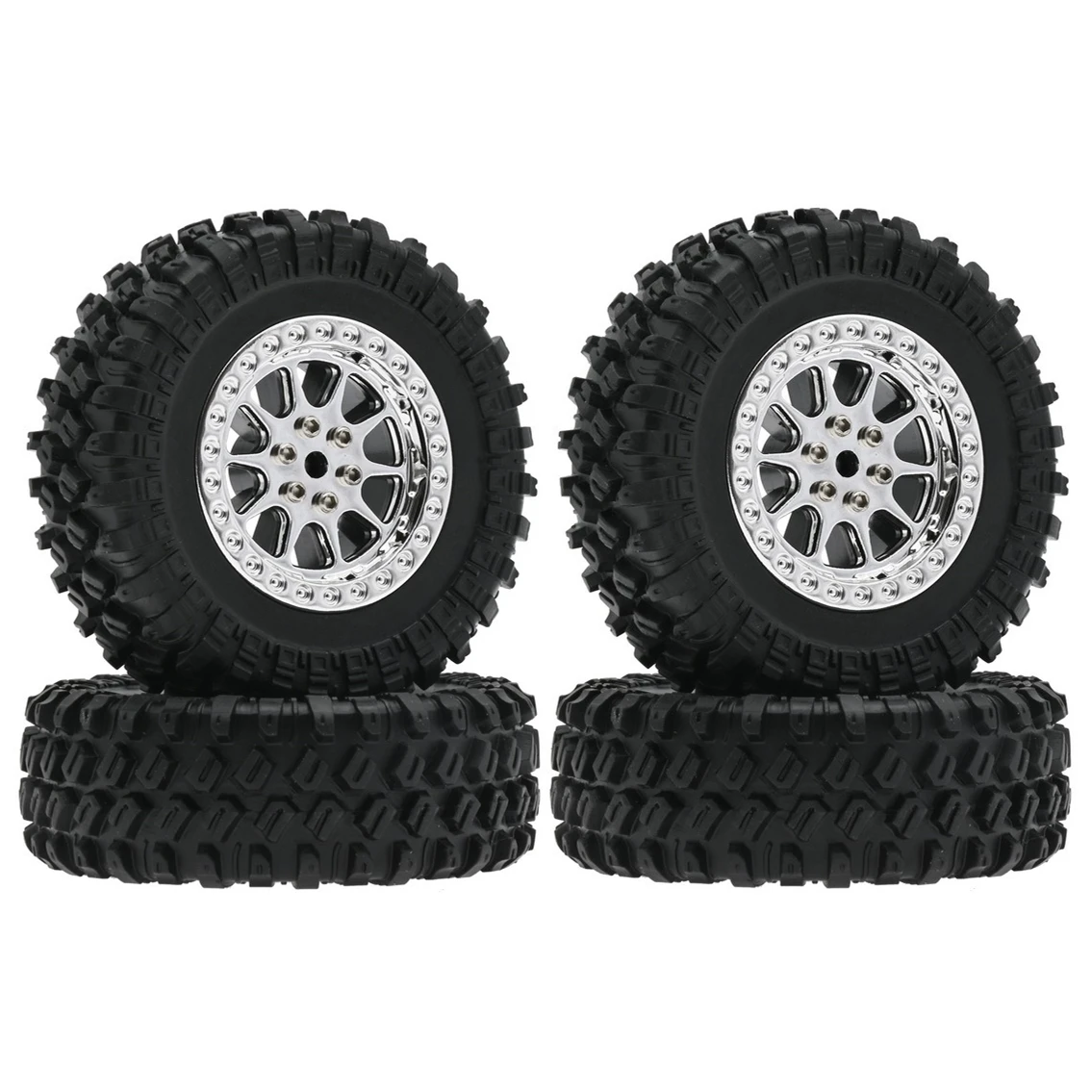 MN D90 MN98 MN99S MN82 WPL C14 C24 C34 B14 B24 4pcs 70mm Tire Tyres Wheel RC Car Upgrade Parts Accessories