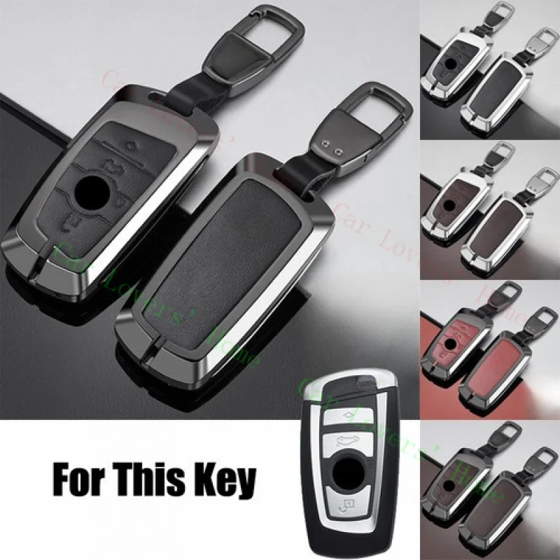 

A++Zinc Alloy Leather Car Key Case Cover For BMW M5 F15 4 5 6 7 F10 F30 X2 M5 X4 X5