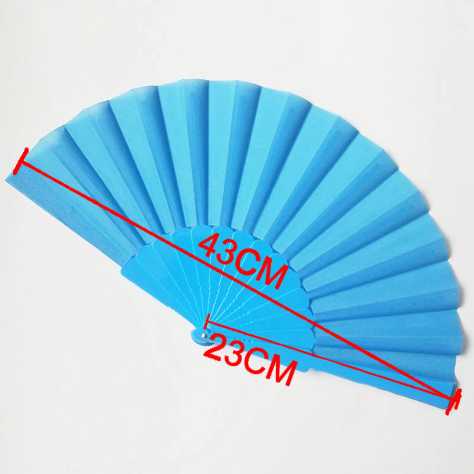 Hand Fan Held Tela Portable Spanish Dances Fabric Folding Party Wedding 43cm