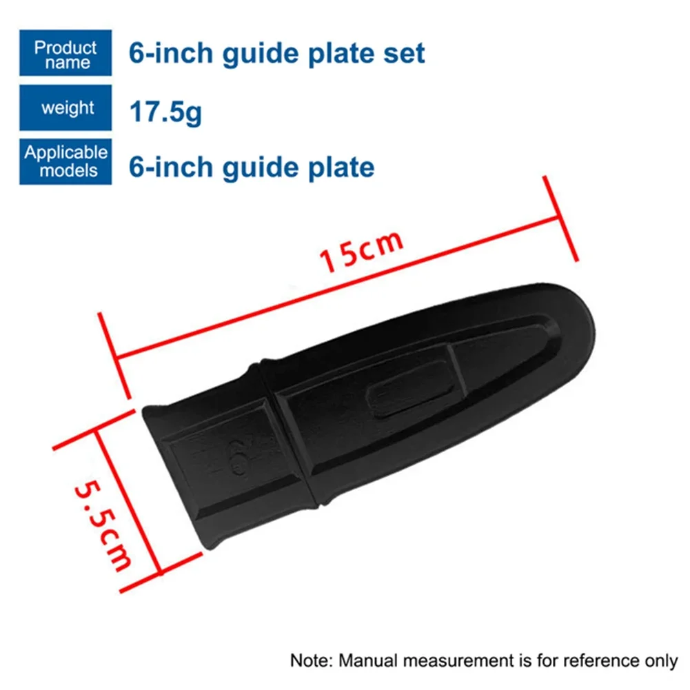 1pc Chain Saw Guide Plate Cover 1pcs 4Inch/6Inch Black Durable Plastic Electric Chain Saw Power Tool
